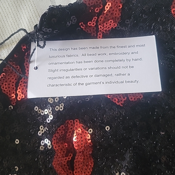 NWT Aidan Mattox Lip Dress - Picture 6 of 8